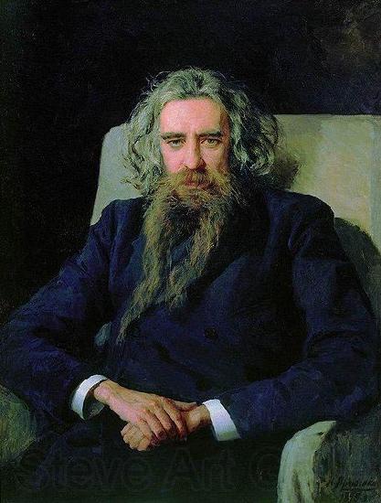 Nikolai Yaroshenko Portrait of Vladimir Solovyov, France oil painting art